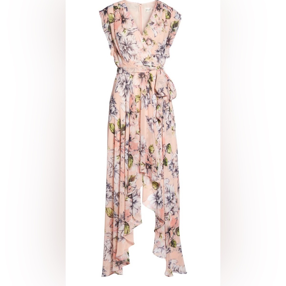 Eliza J high-low, lined maxi dress, Size 10